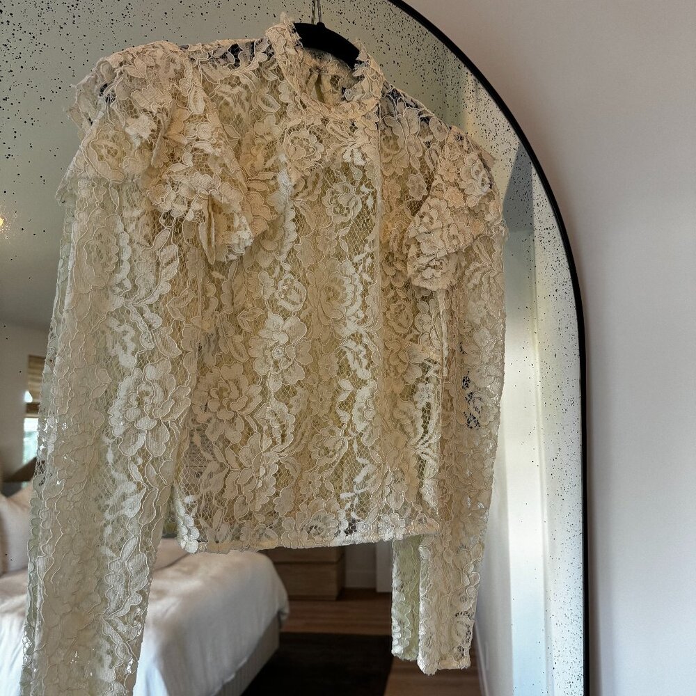 Reformation Lace Blouse Size 0